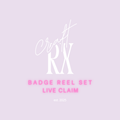 LIVE CLAIM Badge Reel Set