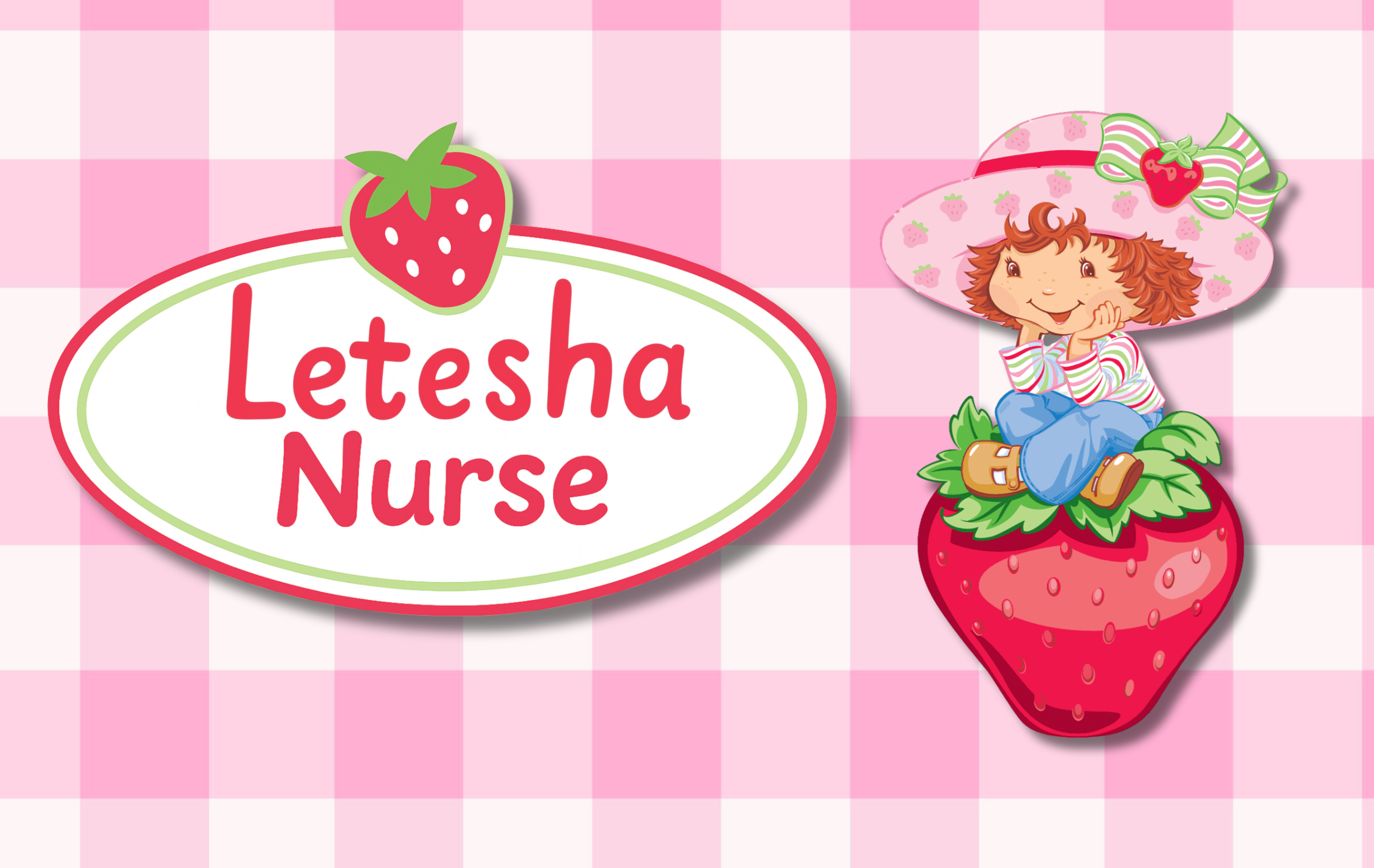 Custom ID Badge Strawberry